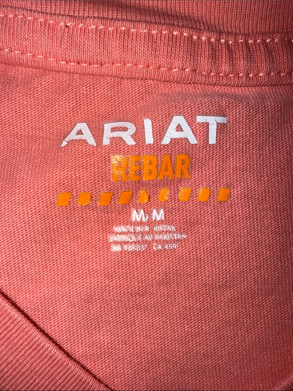 Ariat Coral V-Neck & Aqua Crew Short-Sleeve Pocket Tees - Picture 3 of 11